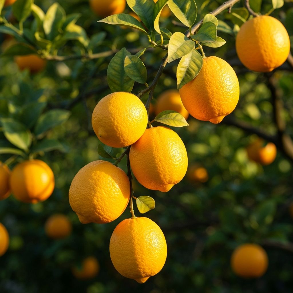 Sun-ripened citrus fruits
